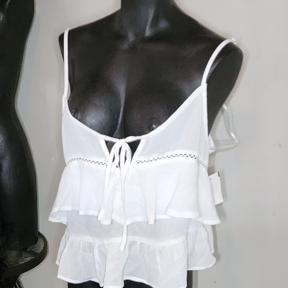 Lalavon ruffle top. Sz Sm - Picture 2 of 5